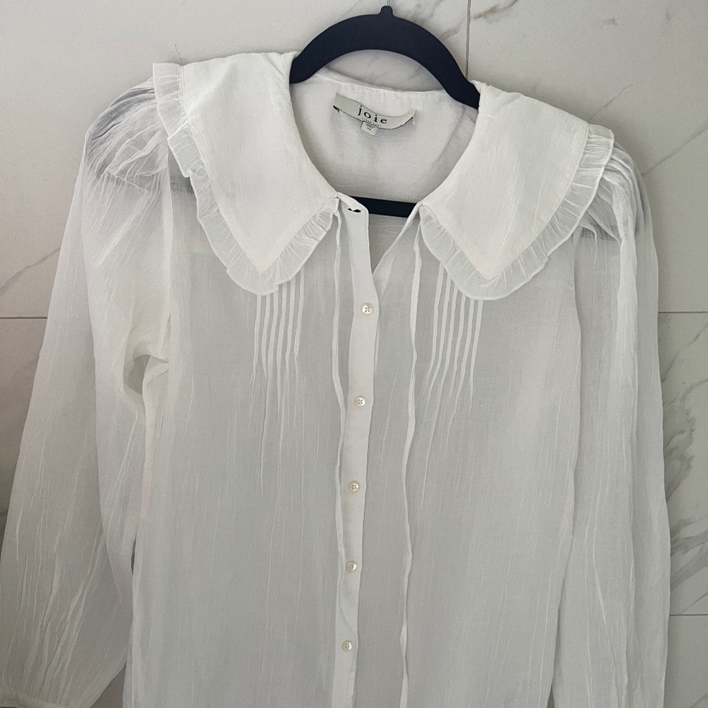 Joie Crinkled Gauze Blouse